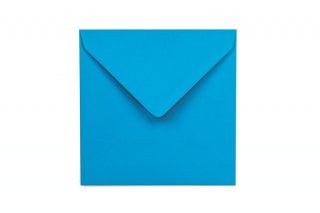 Vierkante enveloppen 130x130 mm, blauw