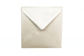 Vierkante enveloppen 130x130 mm, parelmoer