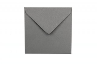 Vierkante enveloppen 130x130 mm, donkergrijs