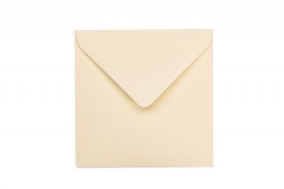 Vierkante enveloppen 155x155 mm, crème