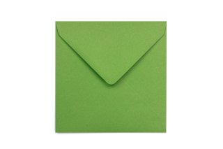 Vierkante enveloppen 155x155 mm, groen