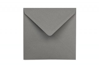 Vierkante enveloppen 155x155 mm, donkergrijs