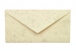 Enveloppen DIN lang, gemarmerd crème
