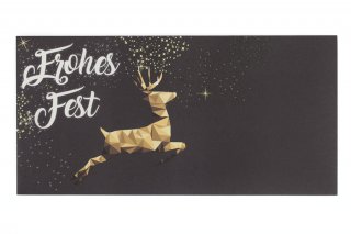 Enveloppen DIN lang, print donkergrijs, kerstrendier
