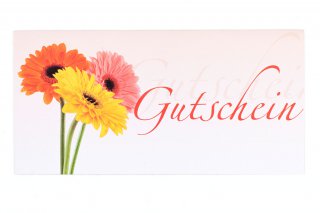 Enveloppen DIN lang, bloemen bedrukken, bon
