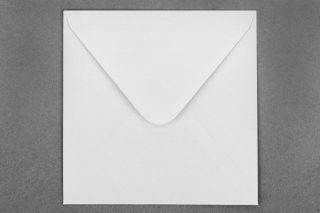 Vierkante enveloppen 155x155 mm, wit