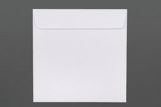Vierkante enveloppen 160x160 mm, wit