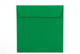 Vierkante enveloppen 160x160 mm, groen