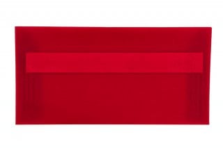 Enveloppen DIN lang zelfklevend, transparant rood