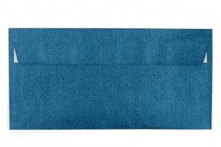 Enveloppen DIN lang zelfklevend, blauw metallic structuur