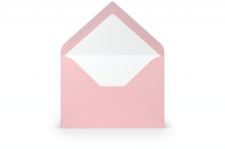 Enveloppen DIN B6, roze gelinieerd