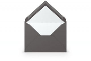 Enveloppen DIN B6, donkergrijs gelinieerd
