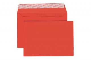 Enveloppen Elco DIN C6 zelfklevend, intensief rood