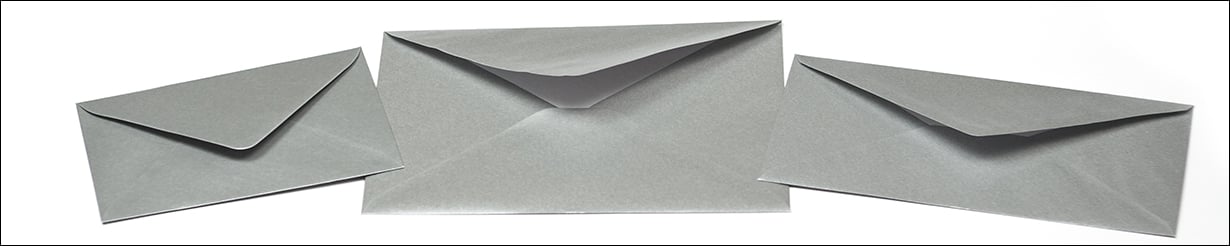 Koop voordelig elegante zilveren enveloppen en metallic enveloppen voor bruiloften en uitnodigingen